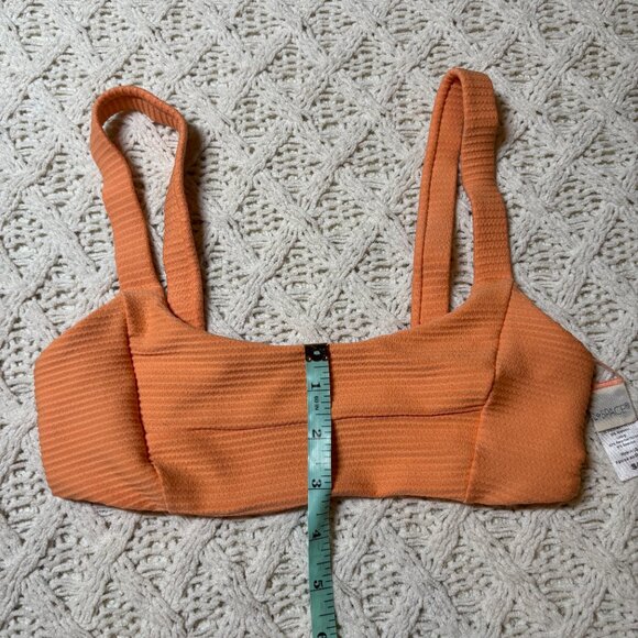 L*Space Jess Bikini Top Textured Orange Swimwear‎ – Women’s S/P NWOT - Picture 5 of 6